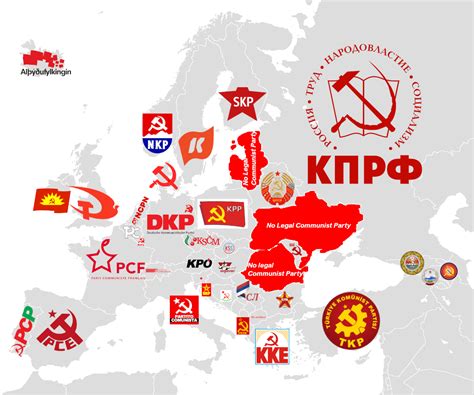 Each European Country S Communist Party S Emblem R Aeiou