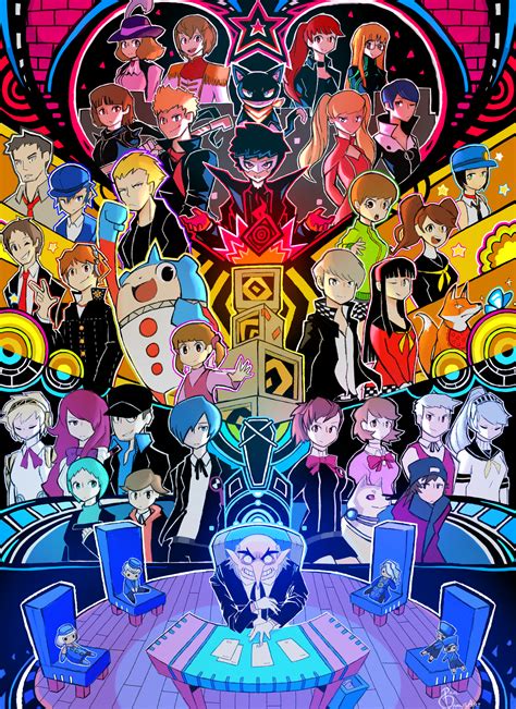 The Cast Of Personas 3 4 And 5 Megami Tensei Persona Persona 5