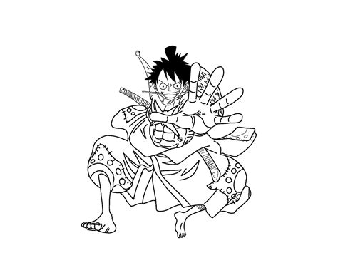 Monkey D Luffy Coloring Page Download Print Or Color Online For Free