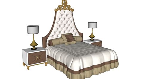 Bed Set Bedroom Classic 3d Warehouse