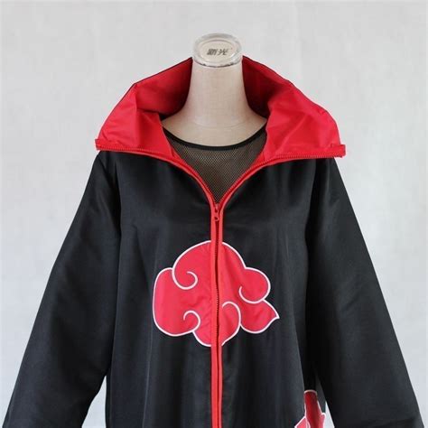 Warm Sale Anime Naruto Robe Of Mens Womens Standing Collar Akatsuki