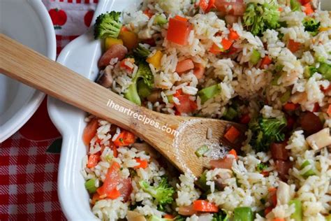 Summer Cold Rice Salad Recipe I Heart Recipes