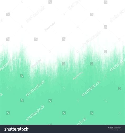 Green Watercolor Surface Fringed Border On Stock Vector Royalty Free