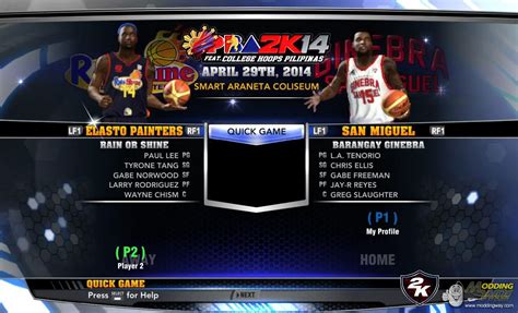 Pba Coms Cup Latest Roster Nba 2k14 At Moddingway