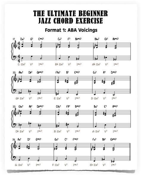 The Ultimate Beginner Jazz Chord Exercise Piano With Jonny