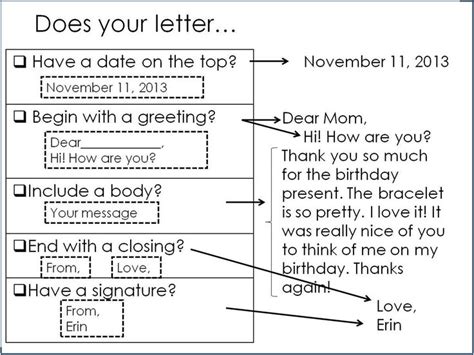 Formal letter example for class 6