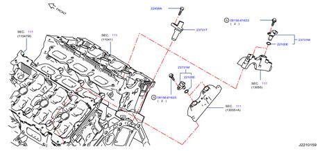 Infiniti Q50 Engine Camshaft Position Sensor 23731 JA11B Genuine