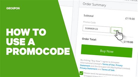 How To Use A Groupon Promocode Youtube