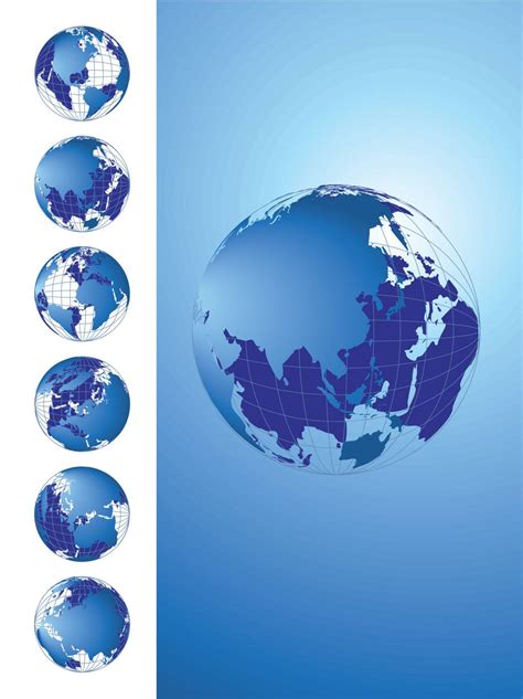World Map 3d Globe Series Stock Image Vectorgrove Royalty Free