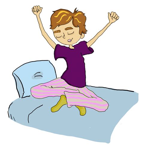 Images Of Person Waking Up Clipart