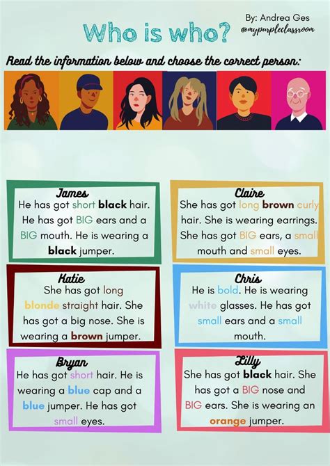 Describing People Interactive And Downloadable Worksheet You Can Do