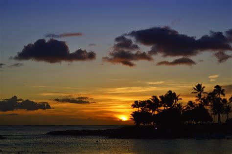 Aulani Resort Oahu Hawaii Aulani Resort Sunrise Sunset Sunset