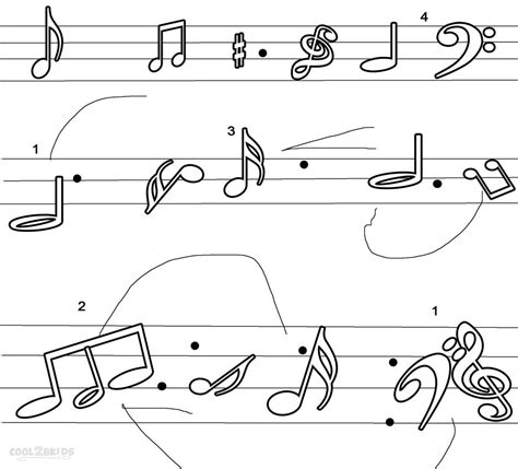 Printable Music Note Coloring Pages For Kids Cool2bkids