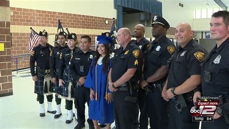 Video Brothers In Blue Escort Fallen Officers Daughter In Graduation