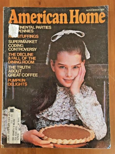 Rare Early Brooke Shields Cover American Home Magazine November 1975 Ebay