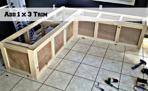 This build might look complicated but it's actually pretty easy. Remodelaholic | Build a Custom Corner Banquette Bench