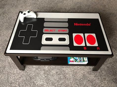 Nintendo Custom Nes Retro Video Game Controller Coffee Table In 2020
