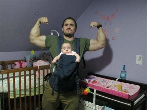 Psbattle This Really Buff Guy With A Baby Carrier Rphotoshopbattles