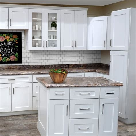 craftmark plymouth white shaker cabinets home outlet