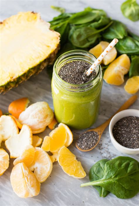 Chia Seed Smoothie Recipe Great For Workouts Simple Green Smoothies