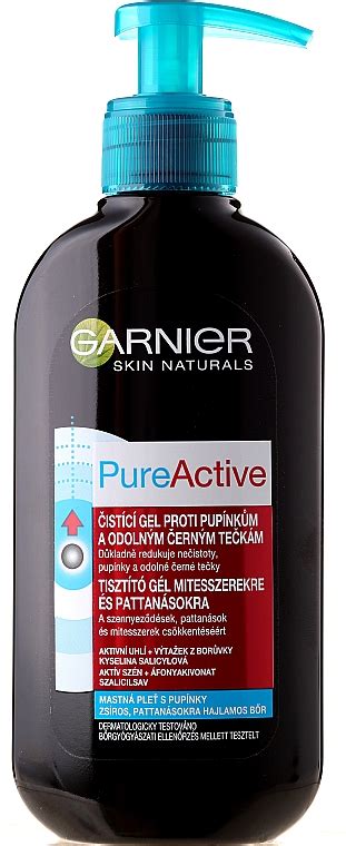 Gel de limpieza facial con extracto de arándano y ácido salicílico Garnier Skin Naturals