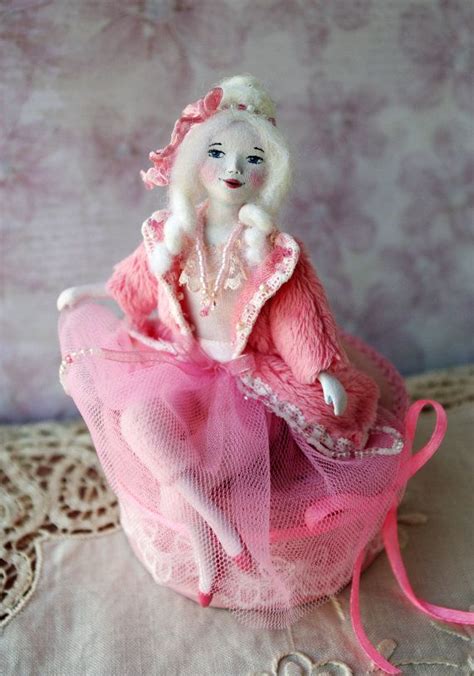 Handmade Art Doll Ooak Mini Doll Miniature Doll Lili Shabby Chic