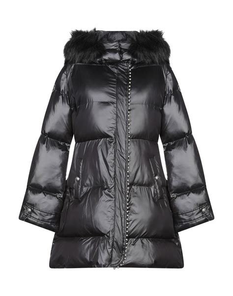 Pinko Synthetic Down Jacket In Black Lyst