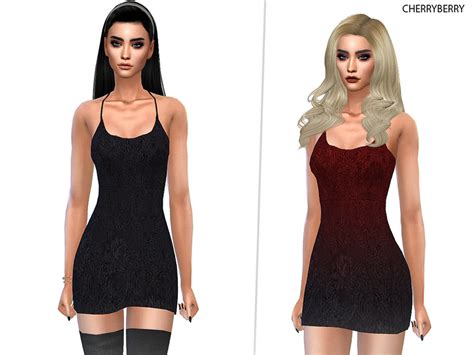 The Sims Resource Gothic Fall Dress