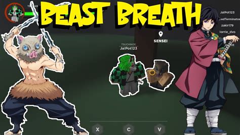 As like many time, they. Beast Breathing Showcase All 2 Moves Demon Slayer Roblox