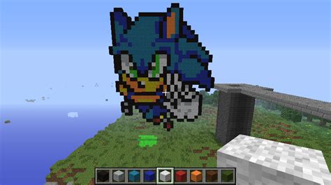 Pixel Art Minecraft Sonic