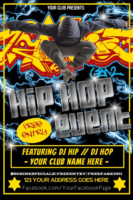 Night Club Event Hip Hop Poster Postermywall