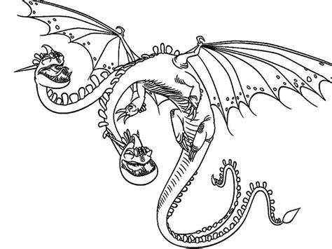 Dragon Para Colorear E Imprimir A Hipo Y Desdentao