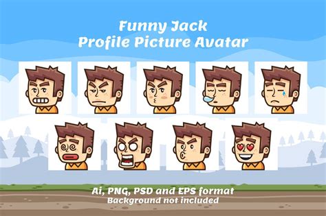 Funny Jack Profile Picture Avatar ~ Illustrations