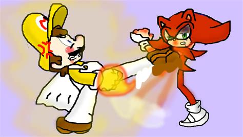 Mario Vs Sonic Final Battle By Tizlam97 On Deviantart