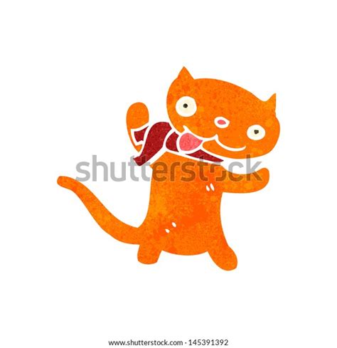 Retro Cartoon Ginger Cat Stock Vector Royalty Free 145391392 Shutterstock