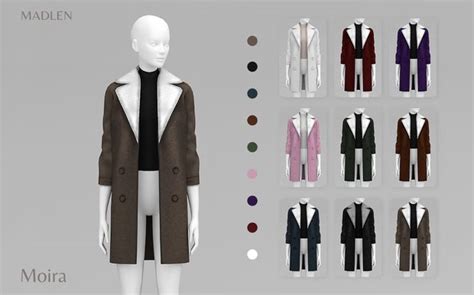 Madlen Moira Coat With Fur Madlen On Patreon Sims 4 Sims Sims 4