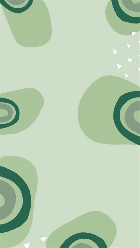 Digital Art Blobs Green Phone Wallpaper Aesthetic Green Wallpaper