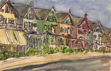 Cape May Victorians Painting By Elissa Poma Fine Art America
