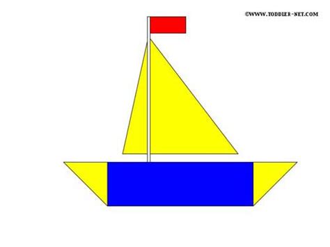 Shapes Activity Sheets Boat