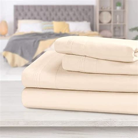 Superior 1000 Thread Count 100 Egyptian Cotton Sheets 4 Piece Ivory