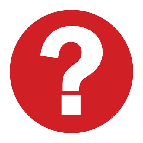 Question mark icon flat red round button vector illustration - MECO