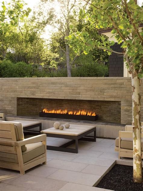 42 Inviting Fireplace Designs For Your Backyard Modern
