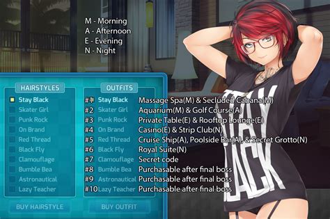 Huniepop 2 Double Date Outfit And Location Cheat Sheet Steam Lists