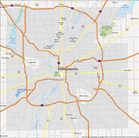 Indianapolis Map Indiana Gis Geography