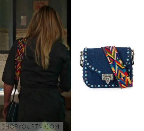 Younger Season 4 Episode 10 Kelseys Multi Color Strap Cross Body Bag