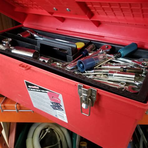 Red Contico Tool Box W Contents Big Valley Auction