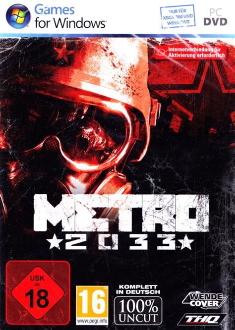 Metro 2033 2010 Box Cover Art Mobygames