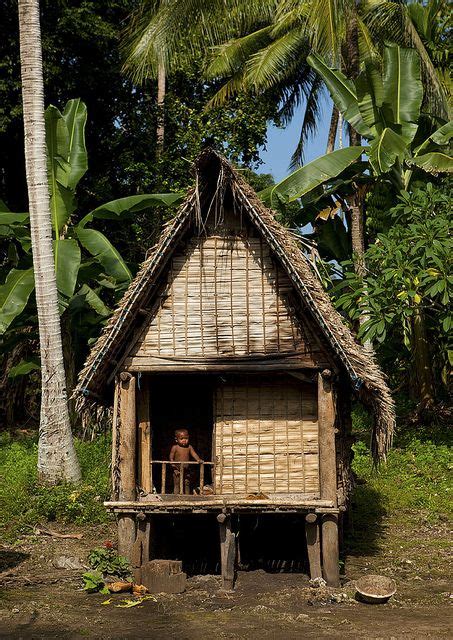 Trobriand Island Traditional House Papua New Guinea Trobriand