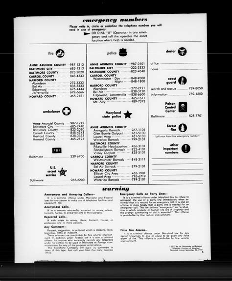 Maryland - White Pages - Baltimore - 1972/1973 A through PUKL | Library