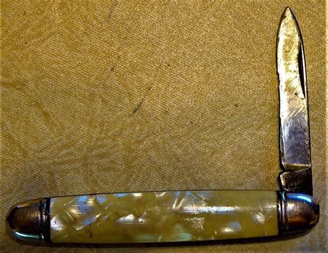 Richards Sheffield England Pocket Folding Knife Mother Of Pearl Ebay